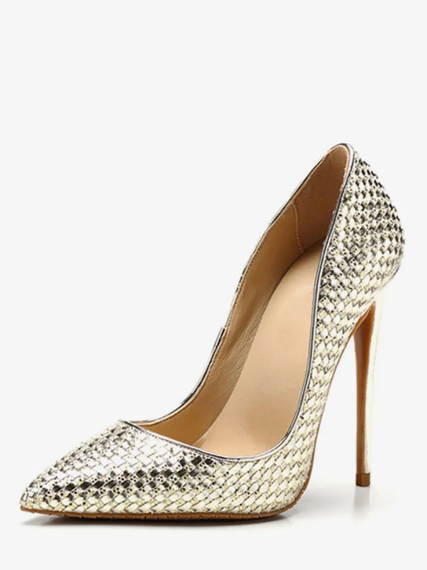 Talon haut escarpins femme bout pointu