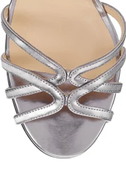 Talon Haut Sandales Argent Orteil Ouvert Lanière À Cheville Chaussures De Sandales Sandales Femmes 2026 De Robe