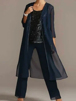 Tenue de mère de mariée 3 pièces noir