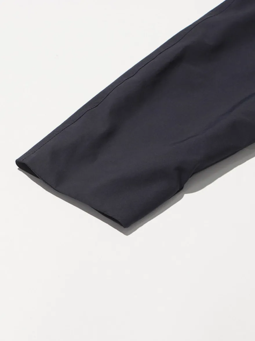 Trench-coat mi-long ample à col montant pour femme manches longues et bouton unique style décontracté