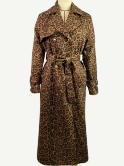 Trench-coat pour femme à double boutonnage style Old Money revers classique manches longues surdimensionné printemps vêtements d'extérieur longs 2026