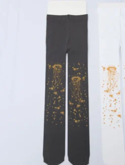 Velours Lolita Collants Étoile Méduse Estampage À Chaud Hiver Bas Déguisements Halloween