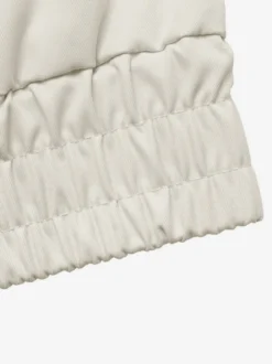 Veste courte à col revers pour femme coupe ample épaules tombantes ourlet élastique fermeture éclair
