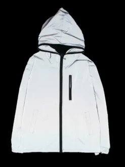 Veste de course de nuit unisexe à paillettes réfléchissantes style hip-hop
