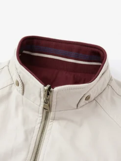 Veste en coton pour homme col montant vêtement de travail décontracté et résistant à poches multiples.