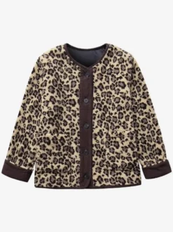 Veste léopard poches boutons décontracté automne printemps vestes pour femmes