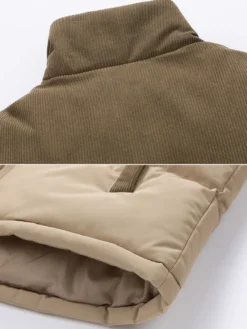 Veste Matelassée Pour Hommes Manteaux Chic Noir Vert Cool Chaud Hiver