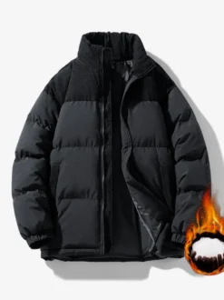 Veste Matelassée Pour Hommes Manteaux Chic Noir Vert Cool Chaud Hiver