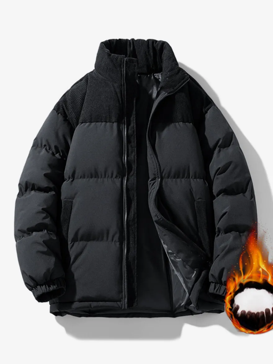 Veste Matelassée Pour Hommes Manteaux Chic Noir Vert Cool Chaud Hiver