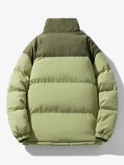 Veste Matelassée Pour Hommes Manteaux Chic Noir Vert Cool Chaud Hiver