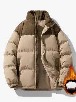 Veste Matelassée Pour Hommes Manteaux Chic Noir Vert Cool Chaud Hiver