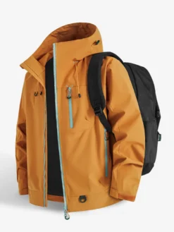 Vestes d'extérieur à capuche pour hommes manteaux coupe-vent pour couple avec poche poitrine zippée unique et poches latérales zippées