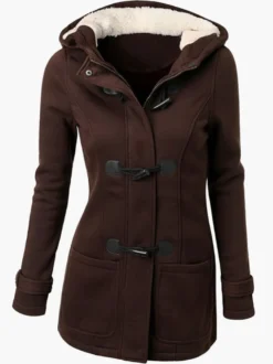 Vestes d'hiver pour femmes à capuche manteau gris vêtements d'extérieur
