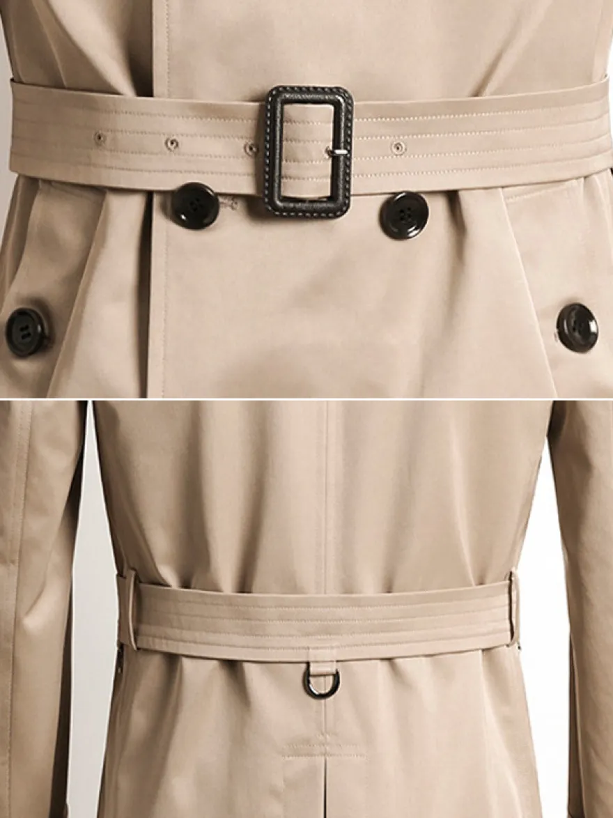 Vestes Hommes Manteaux Col Rabattu Confortable Bleu Foncé Double Boutonnage