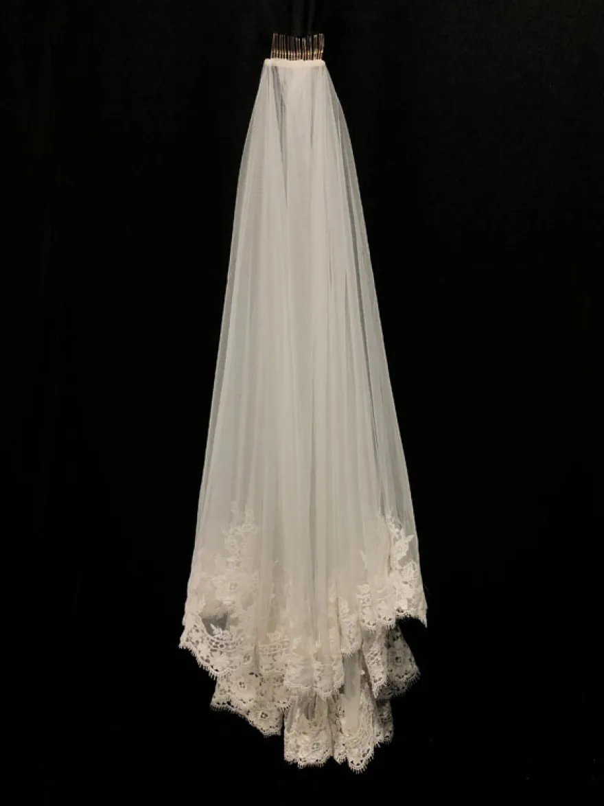 Voile de mariée ivoire