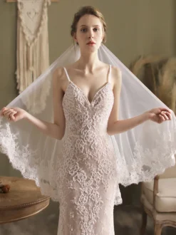 Voile de mariée ivoire
