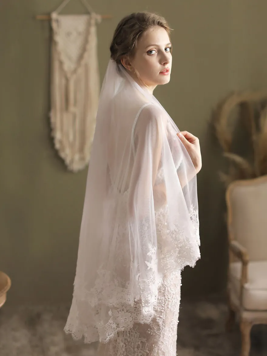 Voile de mariée ivoire