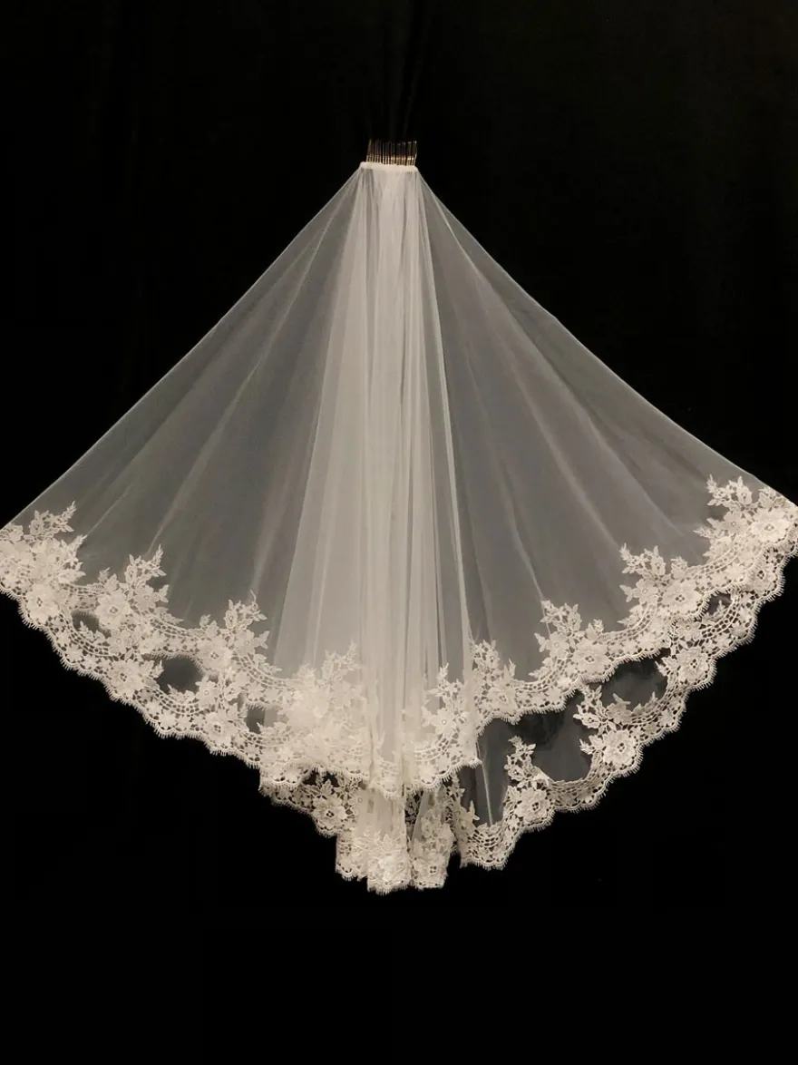 Voile de mariée ivoire
