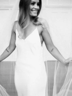 Voile de mariée Tulle Cut Edge Voile de mariée