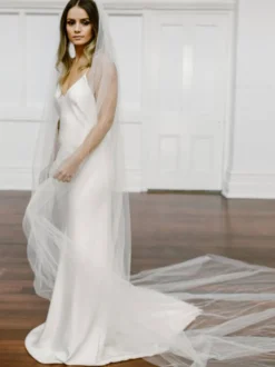 Voile de mariée Tulle Cut Edge Voile de mariée