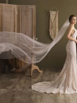 Voiles de mariage cascade Voile de mariée en tulle à un étage