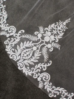 Voiles de mariage Voile de mariée cascade en tulle à un niveau