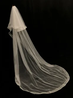 Voiles de mariée cascade Voiles de mariée en tulle à deux niveaux