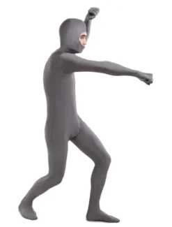 Vêtement de zentai gris foncé unicolore en lycra spandex Déguisements Halloween