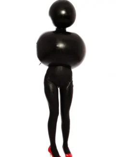 Vêtement latex gonflable noir tendance Déguisements Halloween
