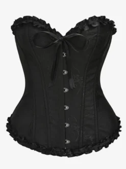 Vêtements vintage Corset vintage Vêtements vintage pour femmes Corset noir à lacets Chic pour femmes adultes