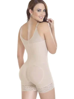 Women's Waip Shaper Underbust sans manches Ruffled Shaping Bodysuit