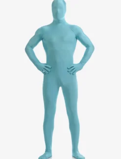 Zentaï en lycra spandex bleu ciel clair Déguisements Halloween