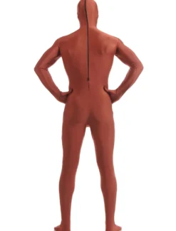 Zentaï en lycra spandex brun acajou Déguisements Halloween