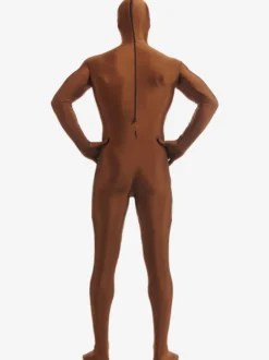 Zentaï en lycra spandex marron Déguisements Halloween