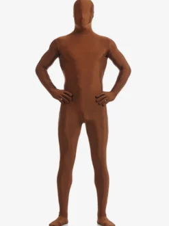 Zentaï en lycra spandex marron Déguisements Halloween