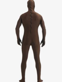 Zentaï en lycra spandex marron foncé Déguisements Halloween