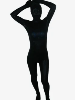Zentai Combinaison Unisexe en Lycra Spandex Noir Déguisements Halloween