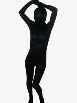 Zentai Combinaison Unisexe en Lycra Spandex Noir Déguisements Halloween
